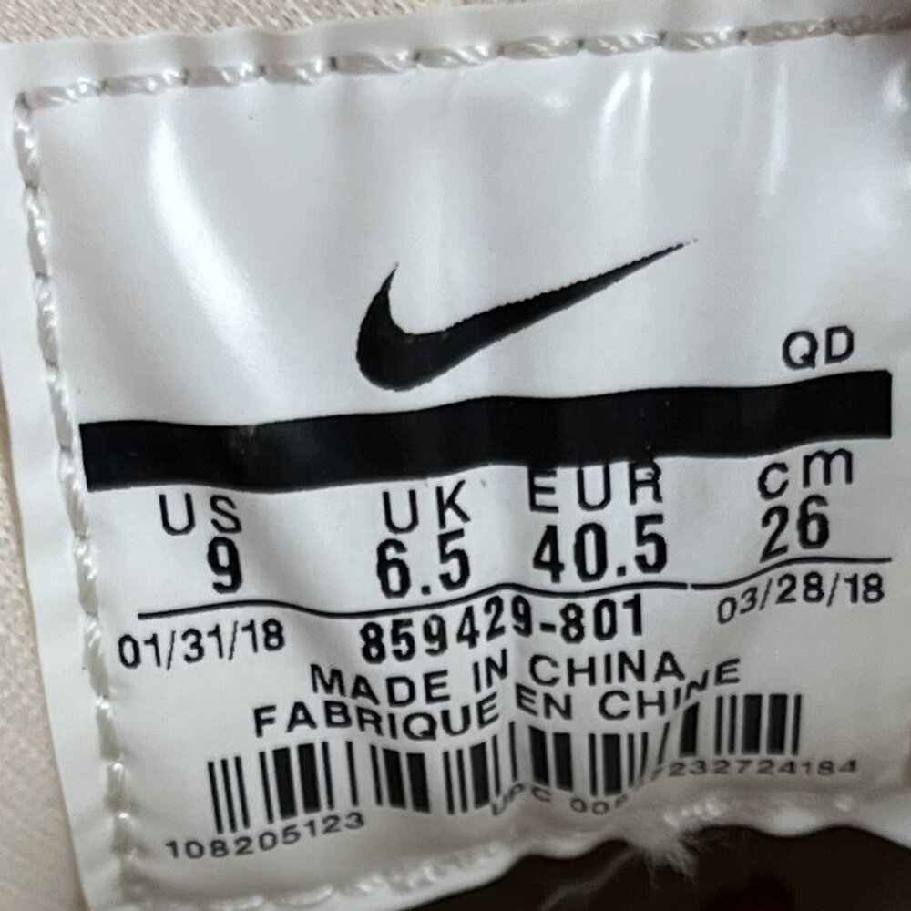 Nike Air Huarache Cream Womens US Size 9 EUR 40.5 859429-801 Running Shoes - Picture 10 of 10